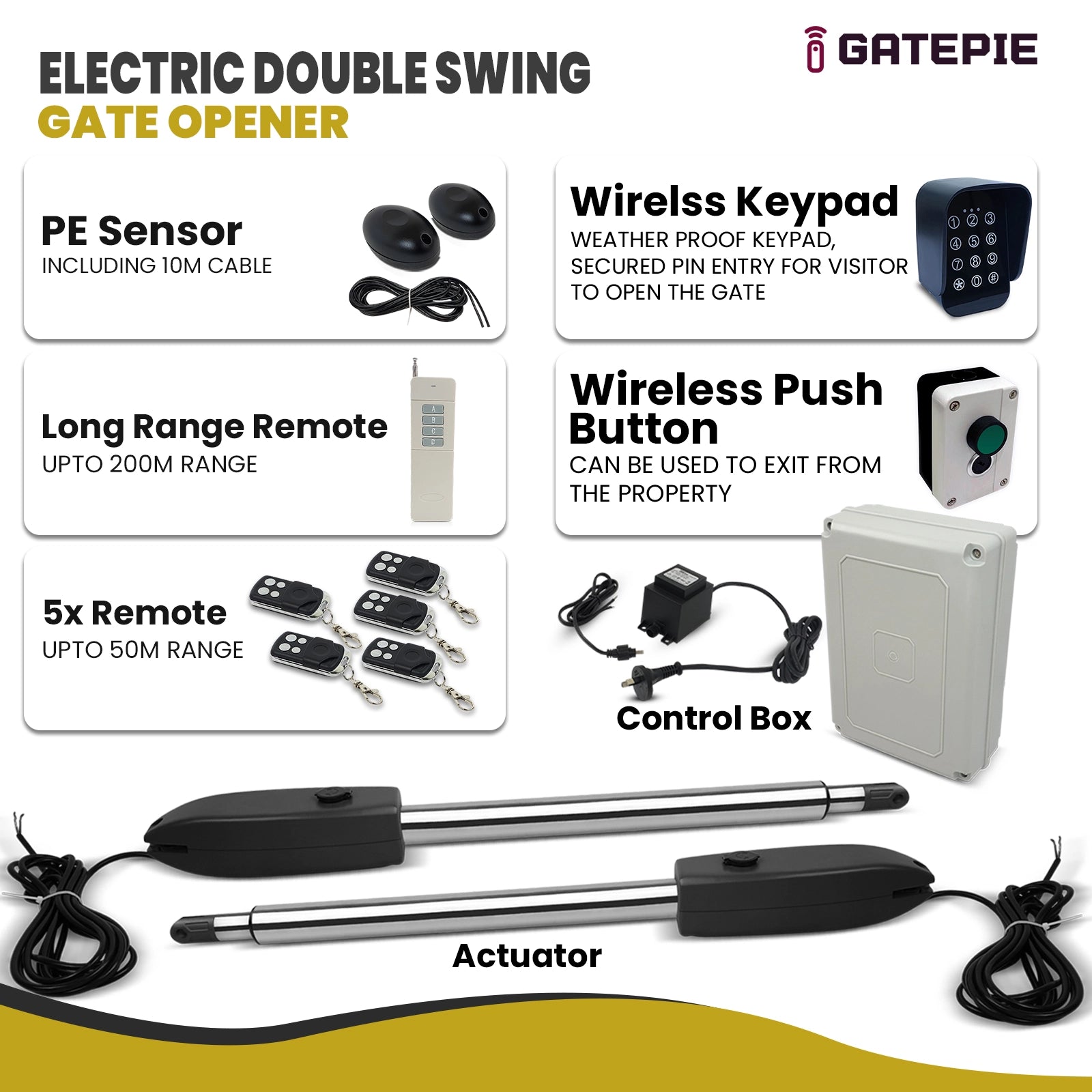 Electric Double Swing Gate Opener