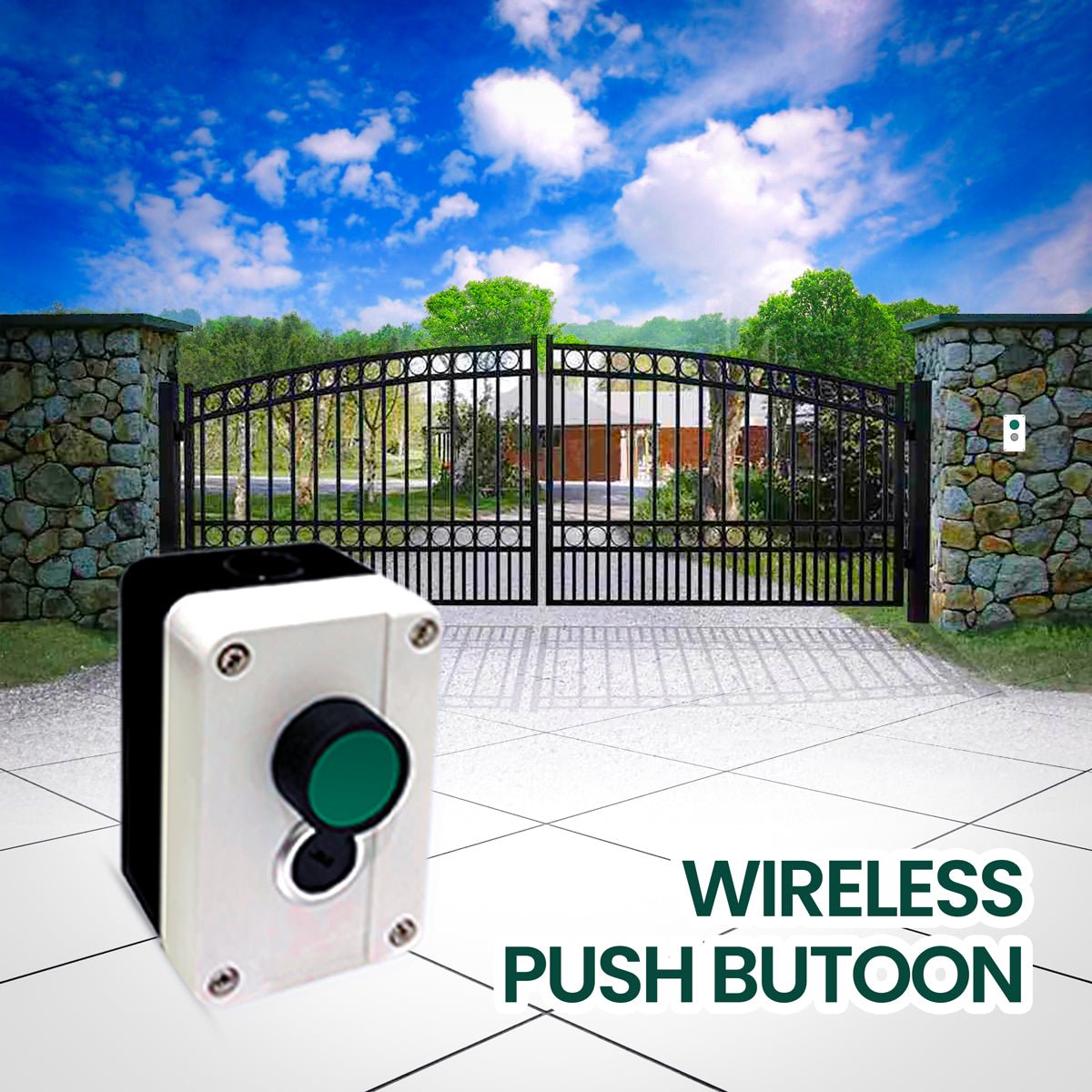 Push Button Remote Gate Opener Best Double swing solar power automatic Gate opener-Gatomate – Gate Opener