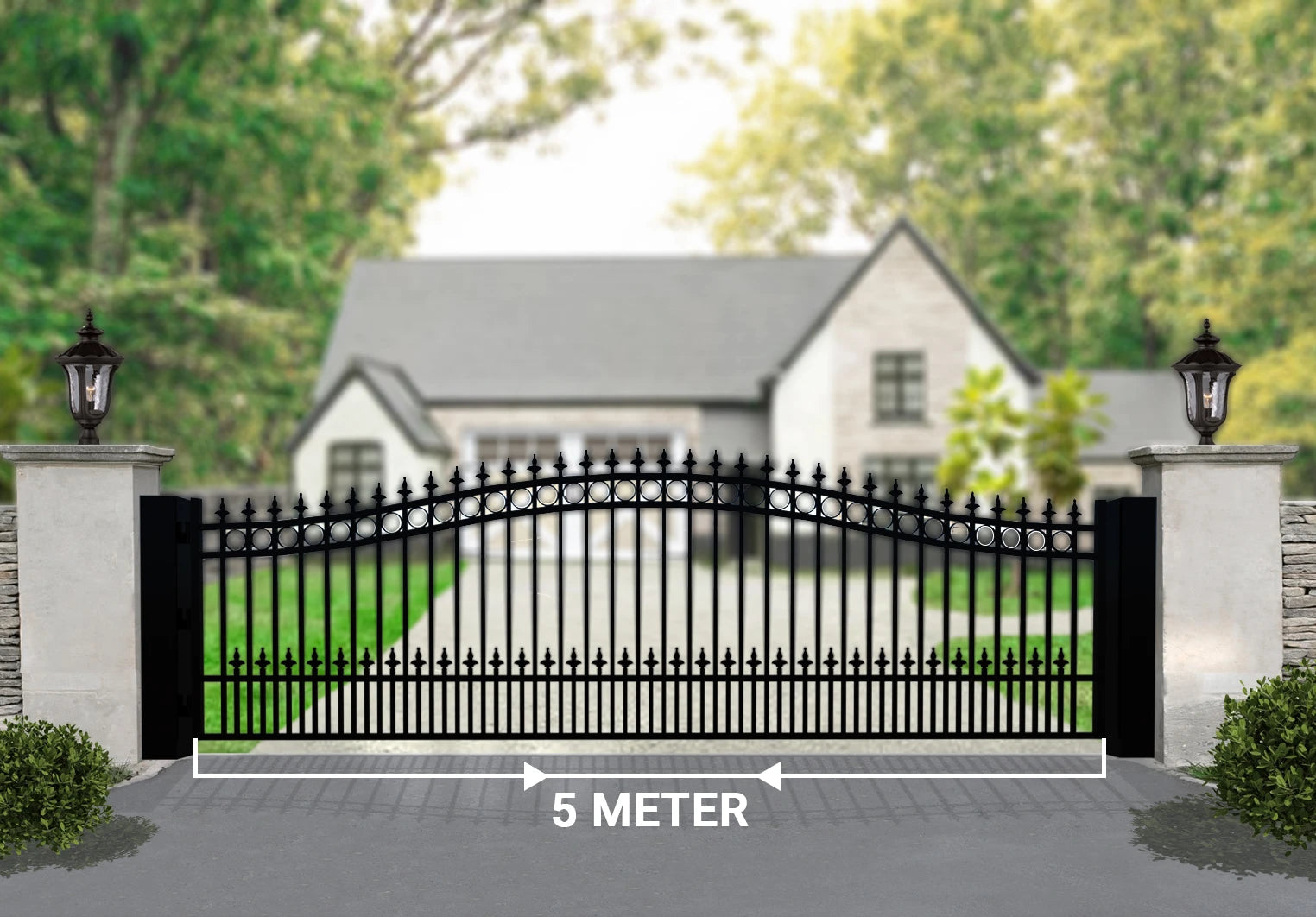 Automatic Electric Powered Single Swing Gate Opener with USB Device