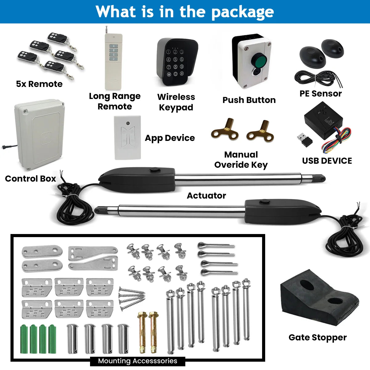 USB Receiver & WiFi Phone App Included