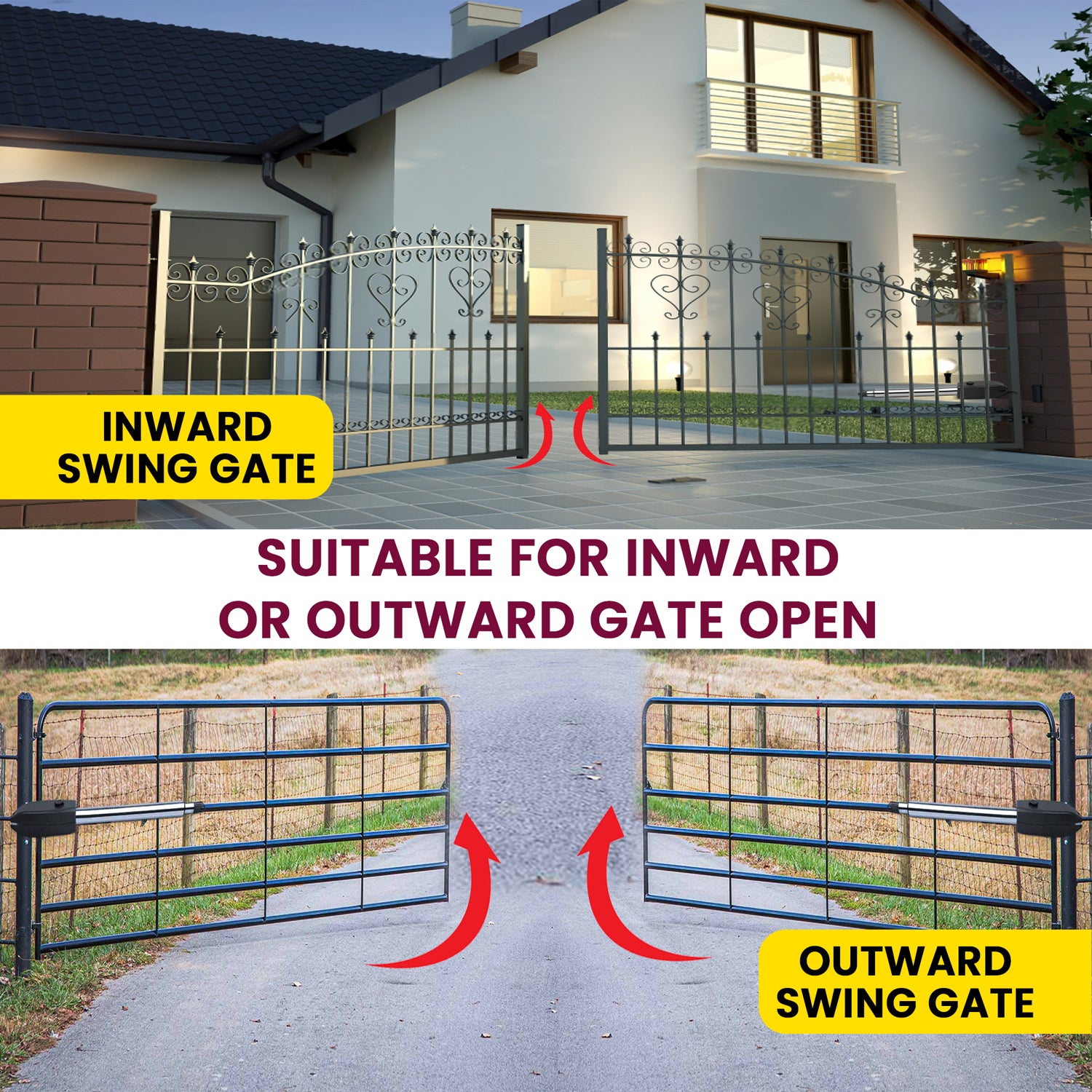 Gate Base Extension Electric Double Swing Gate Opener Base Kit