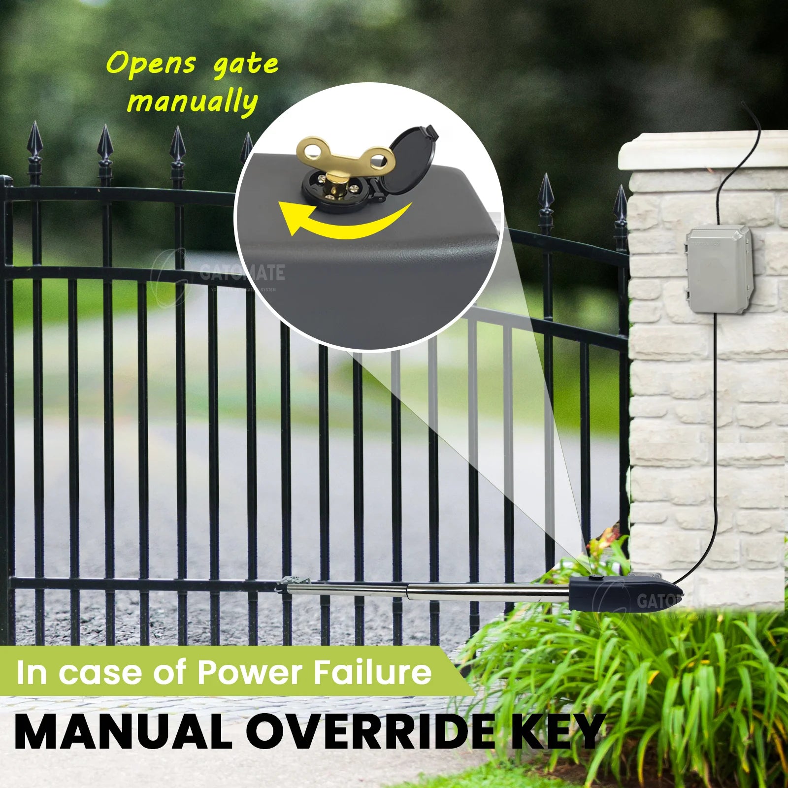 Automatic Electric Single Swing Gate Opener