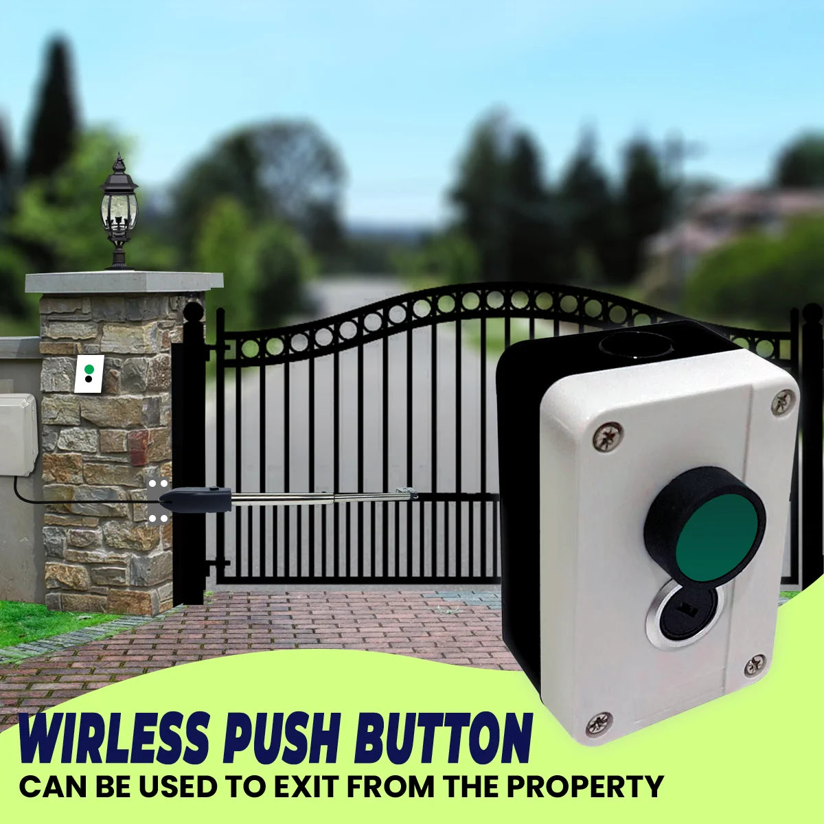 Automatic Electric Powered Single Swing Gate Opener with USB Device