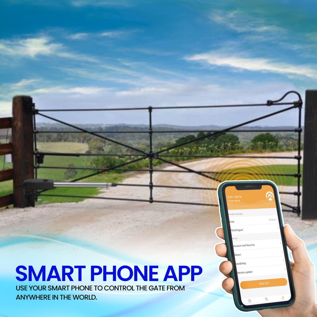 Solar Swing Gate Opener with Usb & Wifi App Control | Gatomate