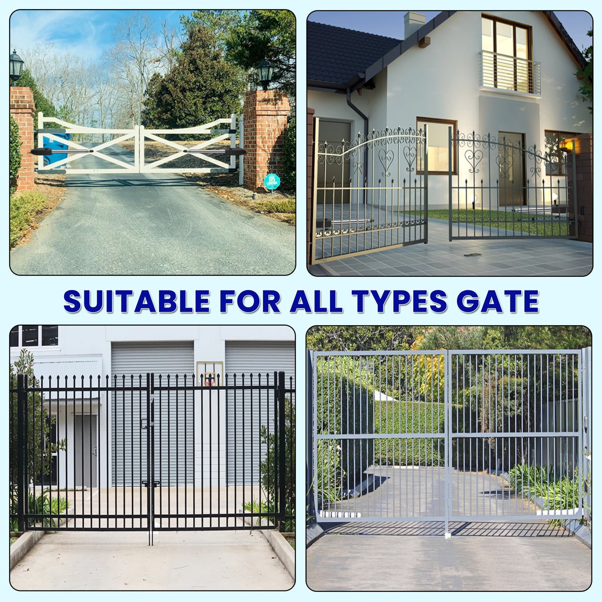 Best Double swing solar power automatic Gate opener-Gatomate – Gate Opener