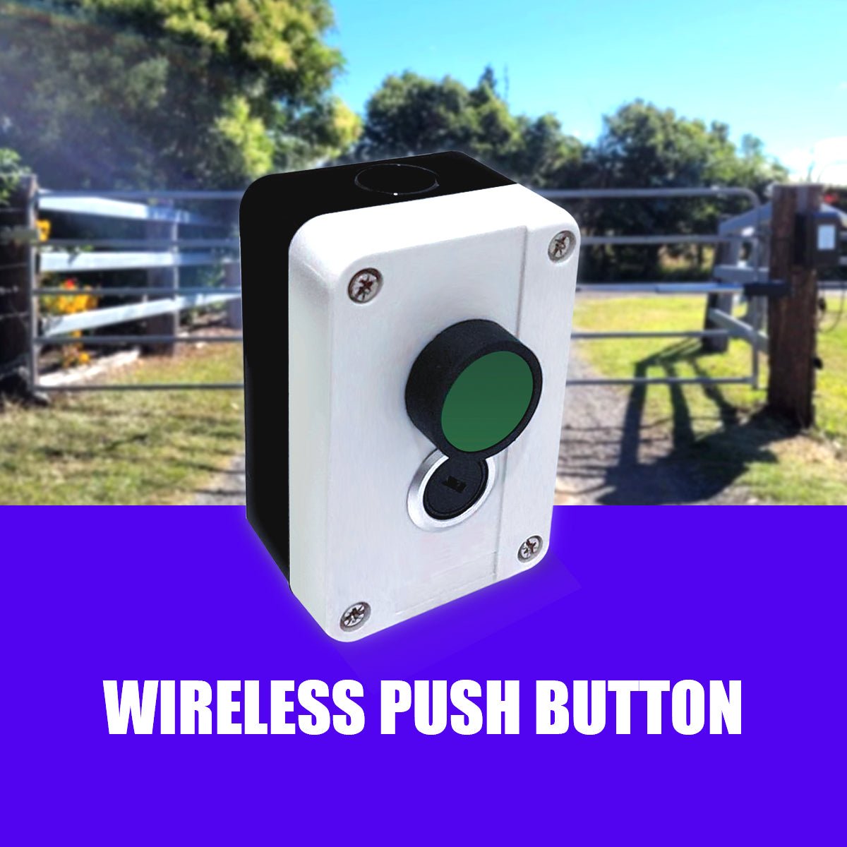Wireless White Push Button Suitable for Our Gate Opener- Gatomate