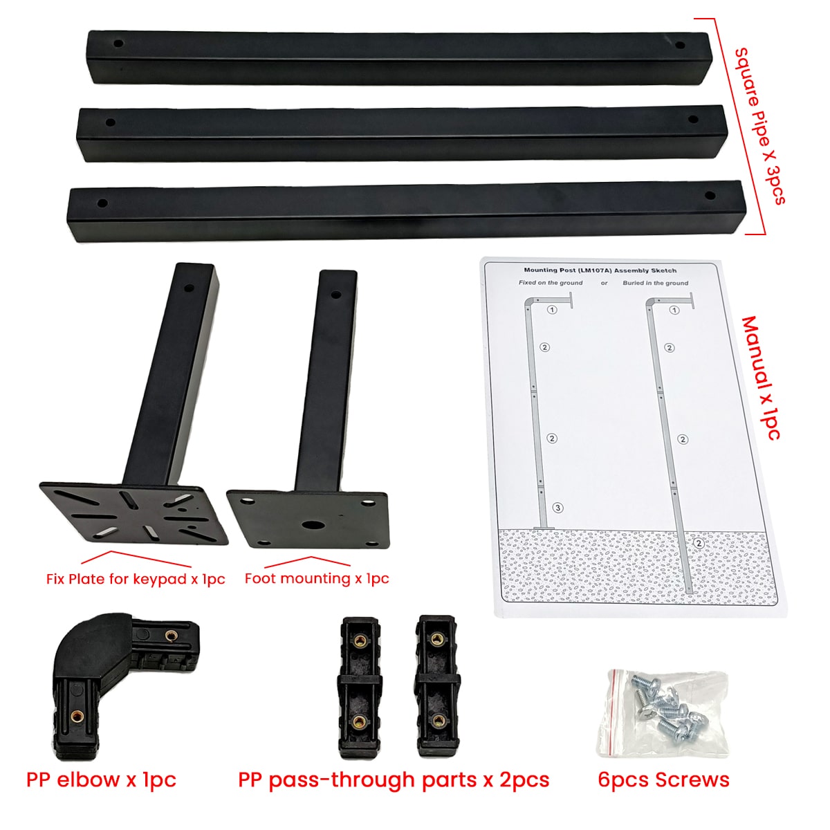 Gooseneck, For Wireless Keypad, For Mogtol Gate Opener, gatomate