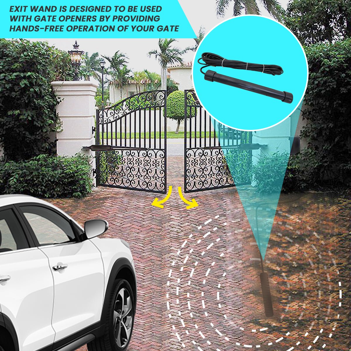 Exit Wand for Gate Opener | Gatomate - Convenient and Easy Access