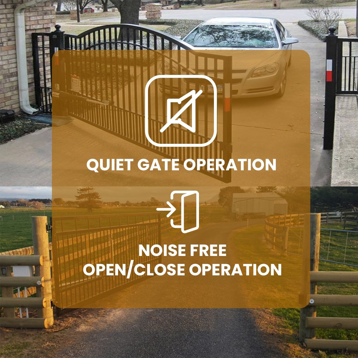 Electric, Double, Swing, Gate Opener, Remote Programming, WiFi Phone App Included, gatomate