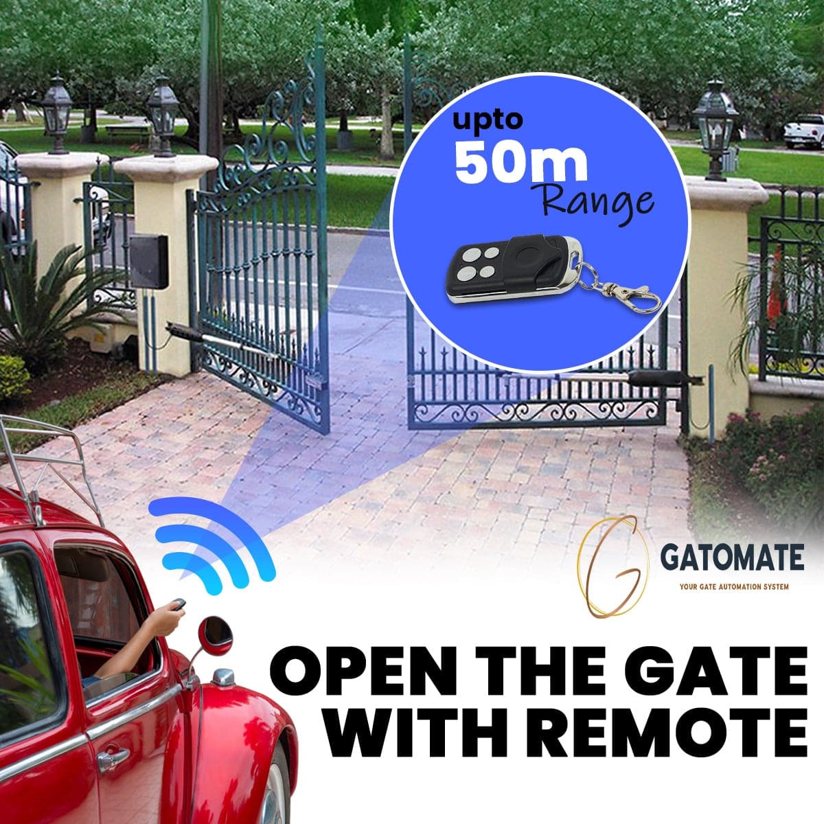 Remote control for our swing or sliding gate opener | Gatomate – Gate ...