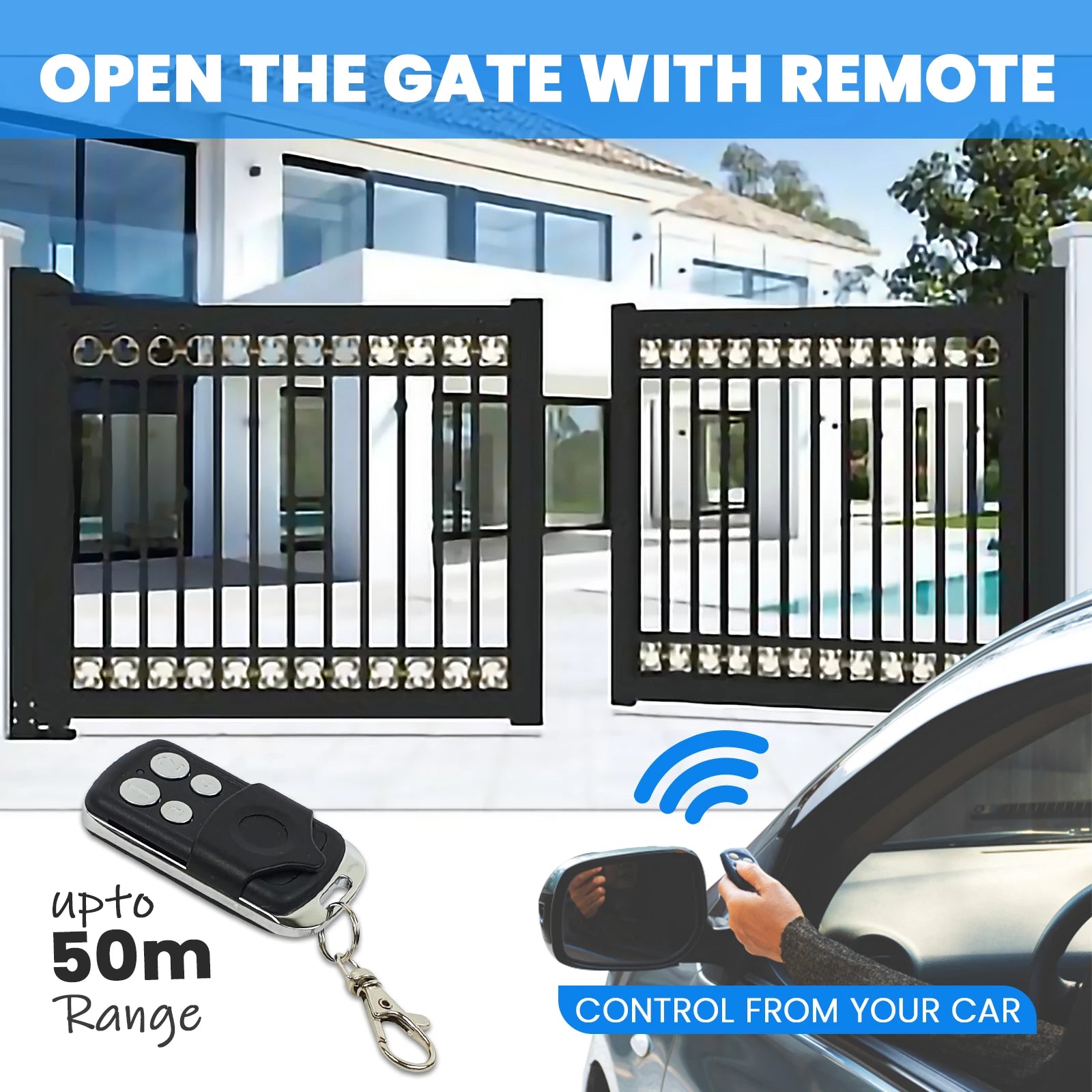 Gate Opener Motor DIY kit with Push button