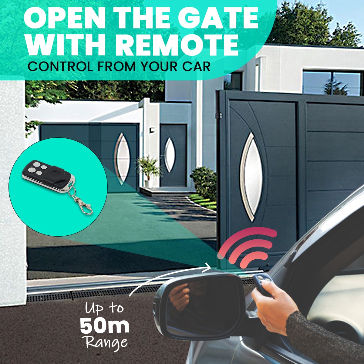 Automatic, Sliding, Gate Opener Motor, with phone App, gatomate