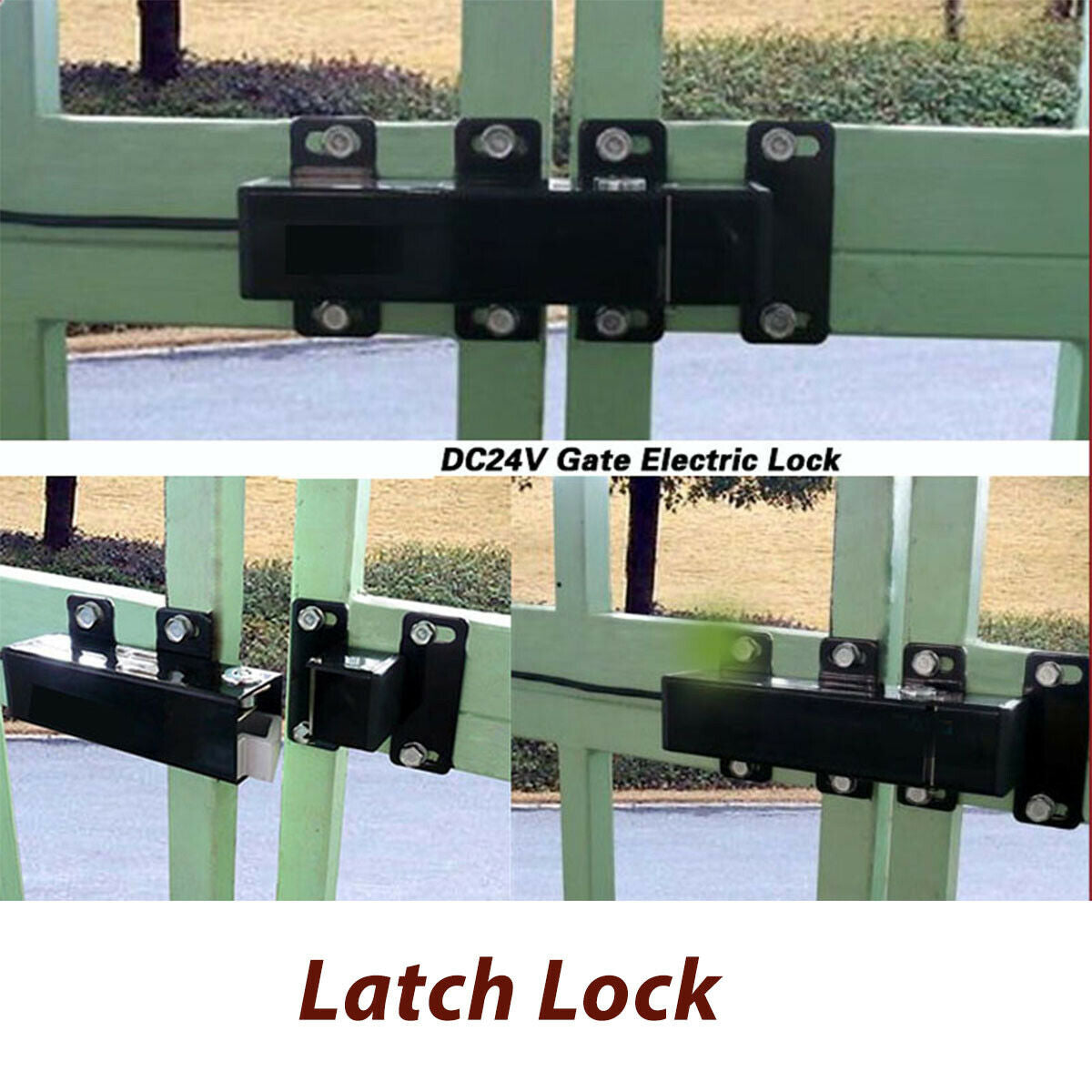 Electric, latch LOCK ,for swing gate opener, gatomate